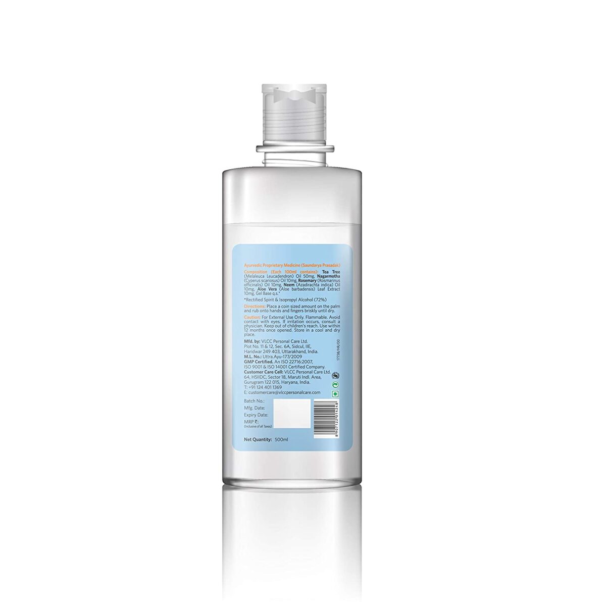 VLCC Hand Sanitizer 99.9 % Germ Protection 500ml ( Pack of 3) - Image 2