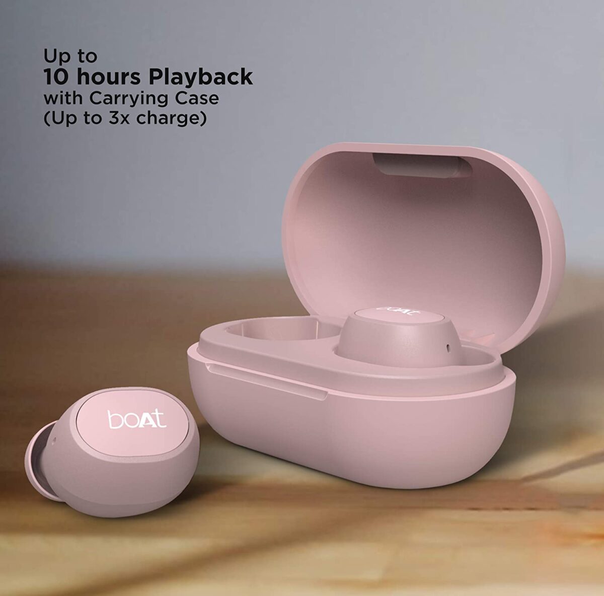 boAt Airdopes 171 Bluetooth Truly Wireless Earbuds with Mic(Rose Gold) - Image 6