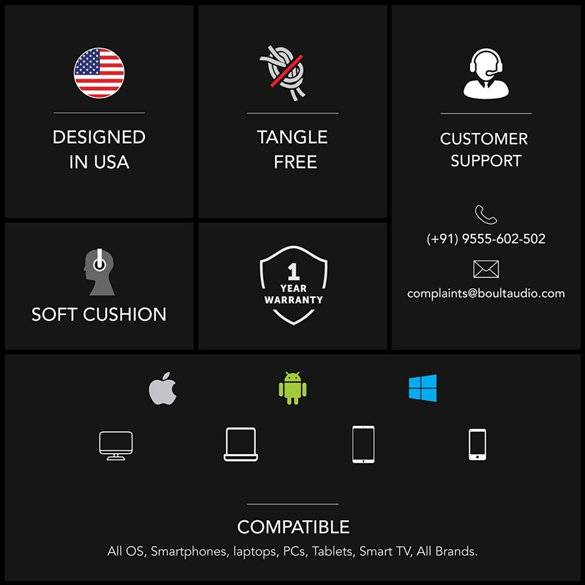 Boult Audio BassBuds Loop in-Ear Wired Earphones - Image 3