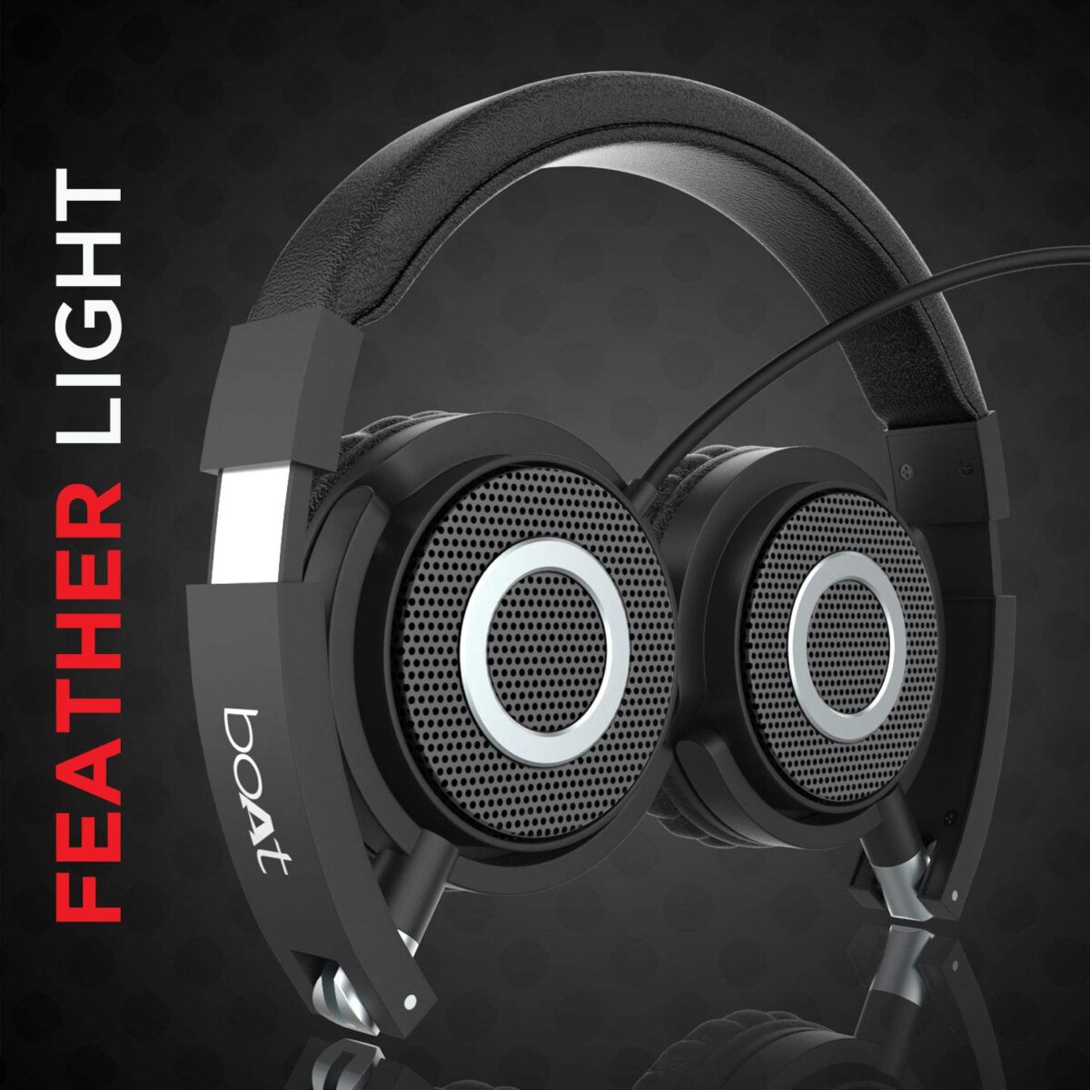 boAt Bassheads 900 On Ear Wired Headphones (Carbon Black) - Image 4
