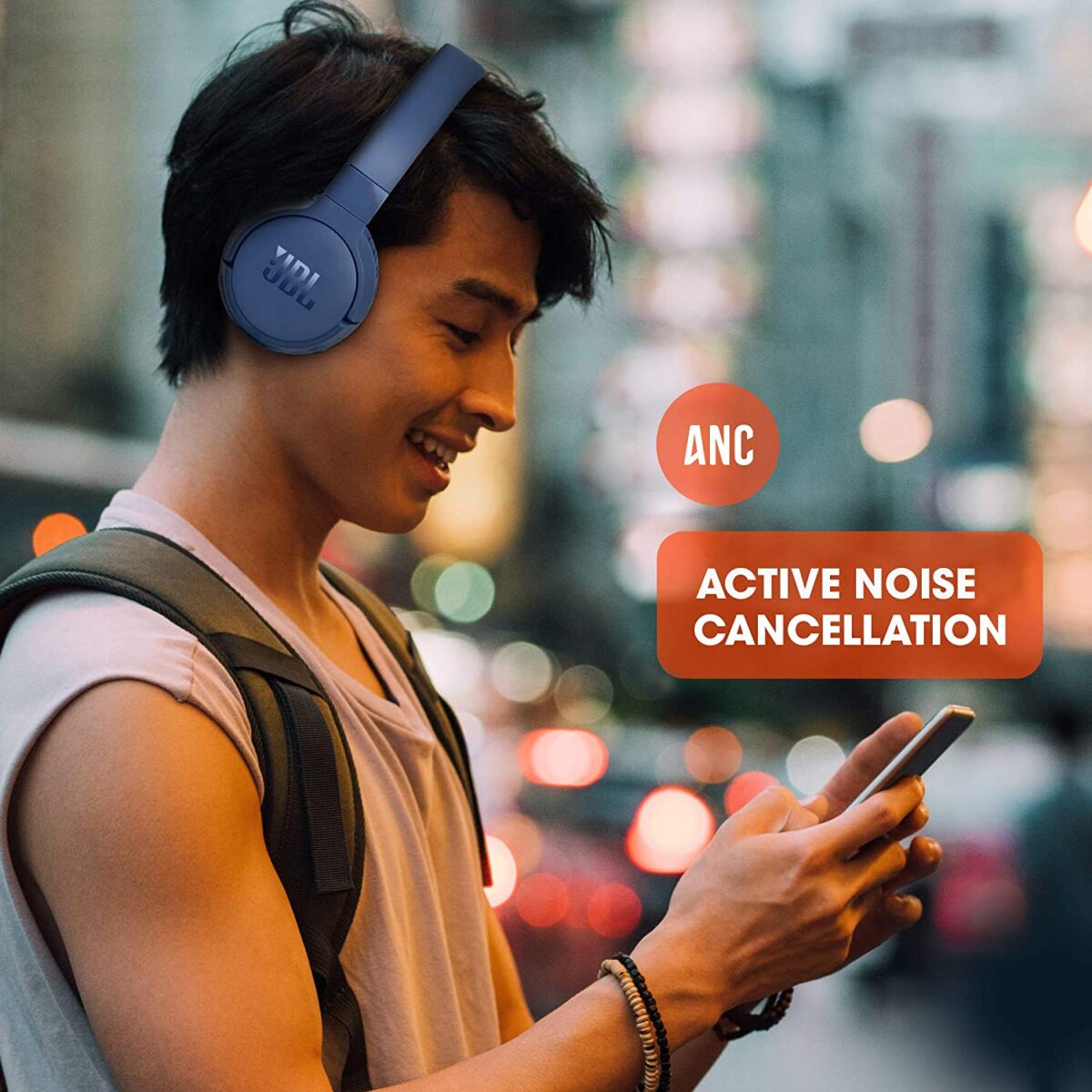 JBL Tune 660NC On-Ear Bluetooth Headphone (Blue) - Image 6