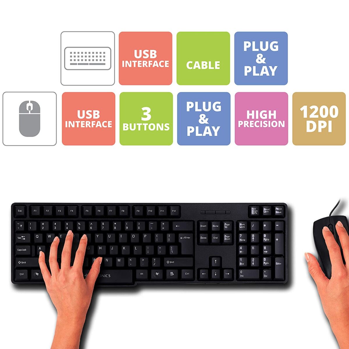 Zebronics Wired Keyboard and Mouse Combo - Image 4