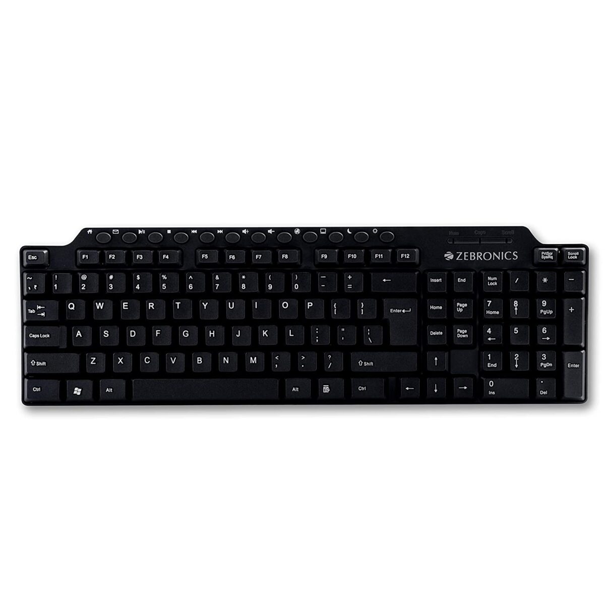 Zebronics ZEB-KM2100 Multimedia USB Keyboard - Image 1