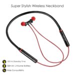pTron Tangentbeat Bluetooth 5.0 Wireless Headphones (Black & Red) - Image 2