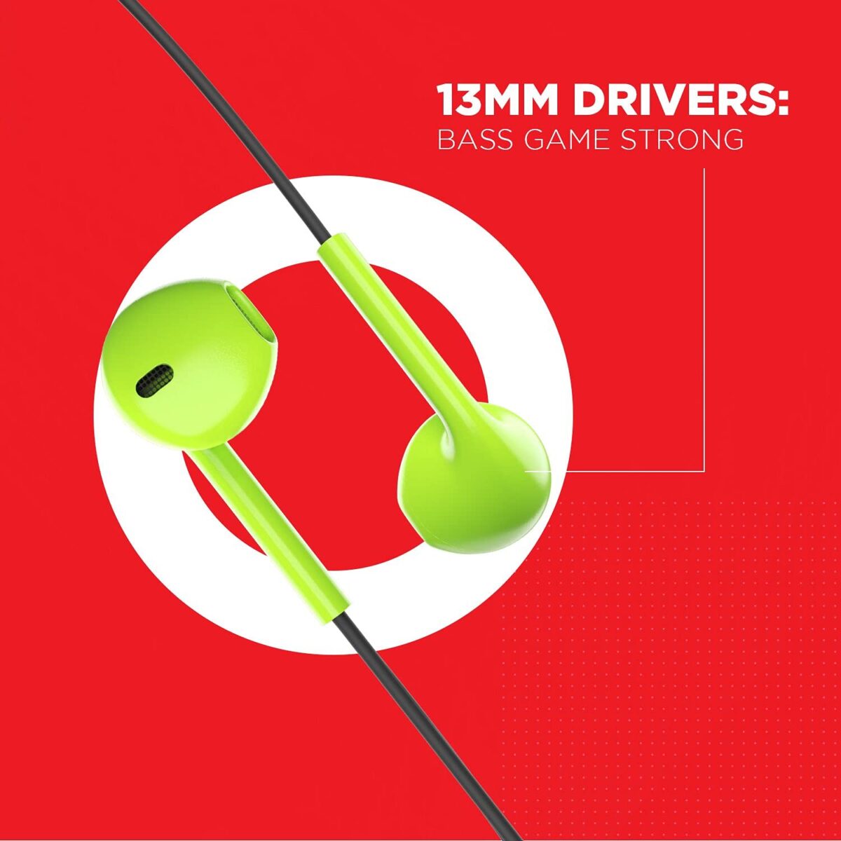 Boat Bassheads 105 in-Ear Wired Headset( Spirit Lime) - Image 4