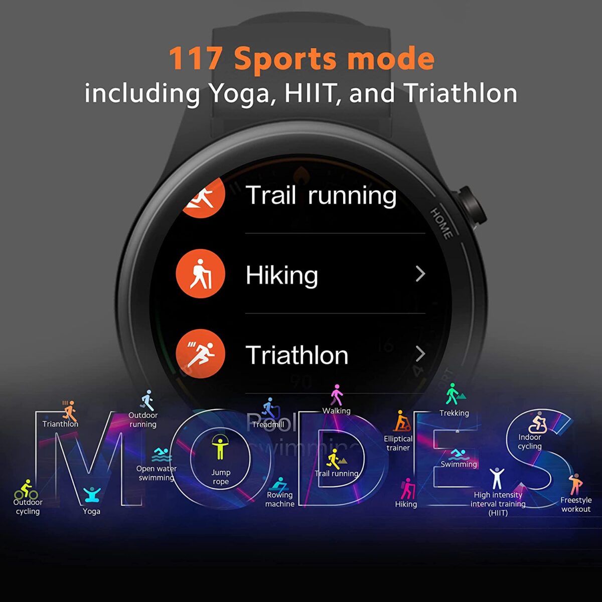 Mi Watch Revolve Active, SpO2 and Sleep Monitor (Black) - Image 4