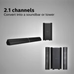 Philips MMS8085B/94 2.1 Channel Convertible Multimedia Speaker System, (Black) - Image 4