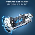 WeCool YOPIN Dual Port Quick Charging Smart Car Charger 3.0 (Grey) - Image 6