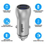 WeCool YOPIN Dual Port Quick Charging Smart Car Charger 3.0 (Grey) - Image 2