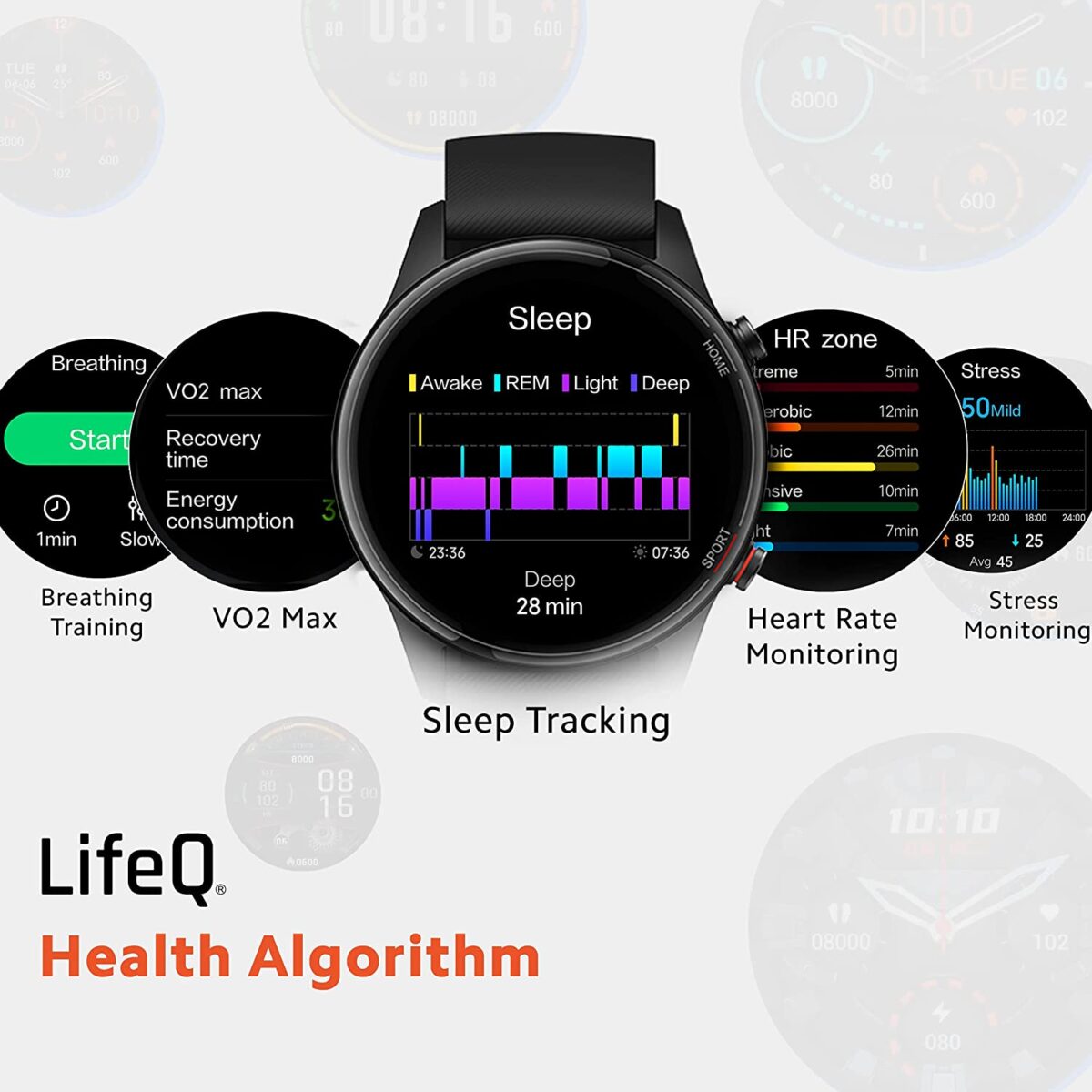 Mi Watch Revolve Active, SpO2 and Sleep Monitor (Black) - Image 5