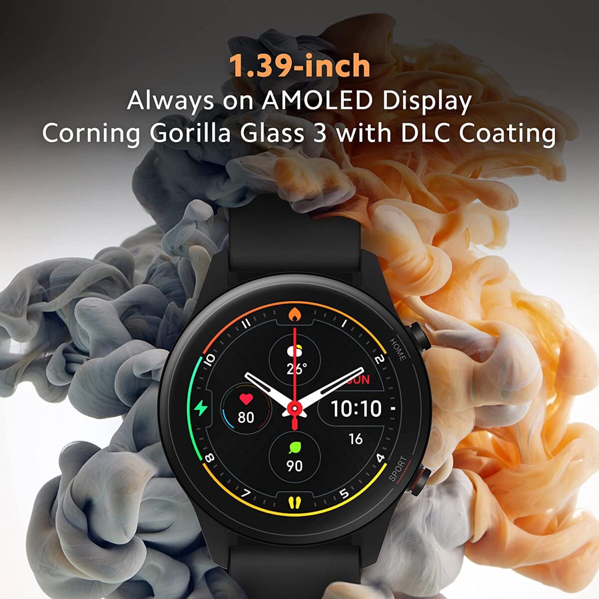 Mi Watch Revolve Active, SpO2 and Sleep Monitor (Black) - Image 2