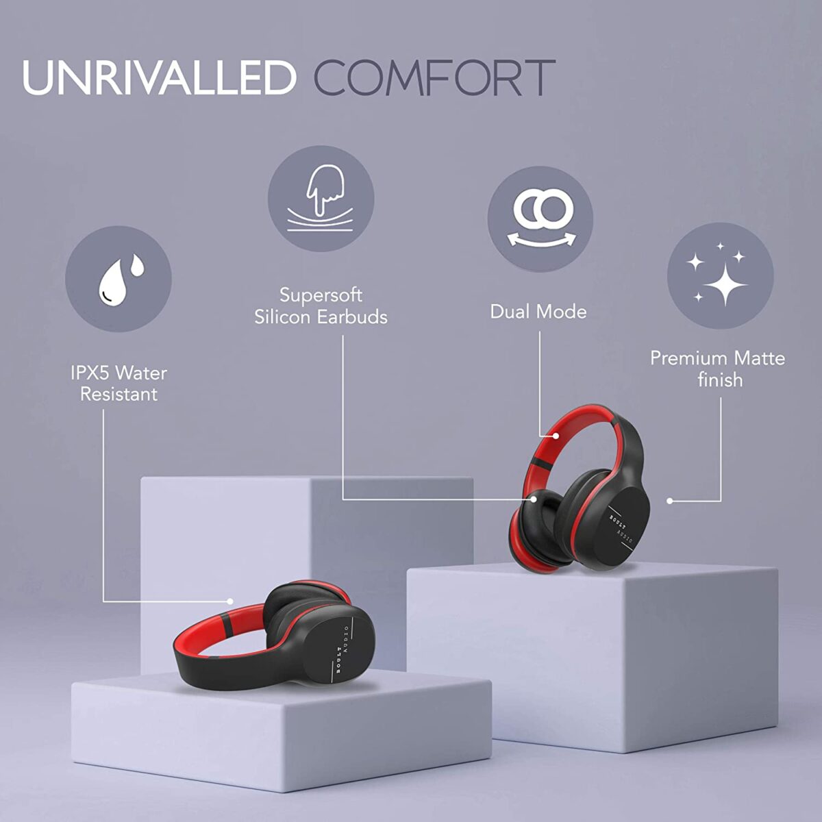 Boult Audio ProBass Thunder Over-Ear Wireless Bluetooth Headphones - Image 2