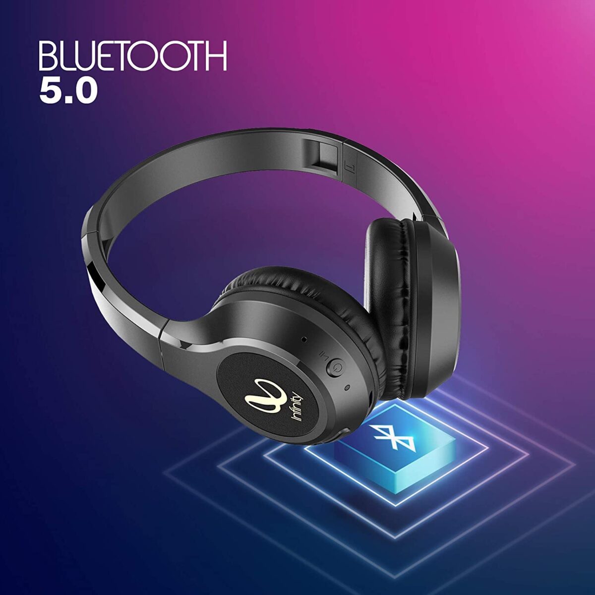 Infinity Glide 510 by Harman Wireless On Ear Headphone (Black) - Image 5