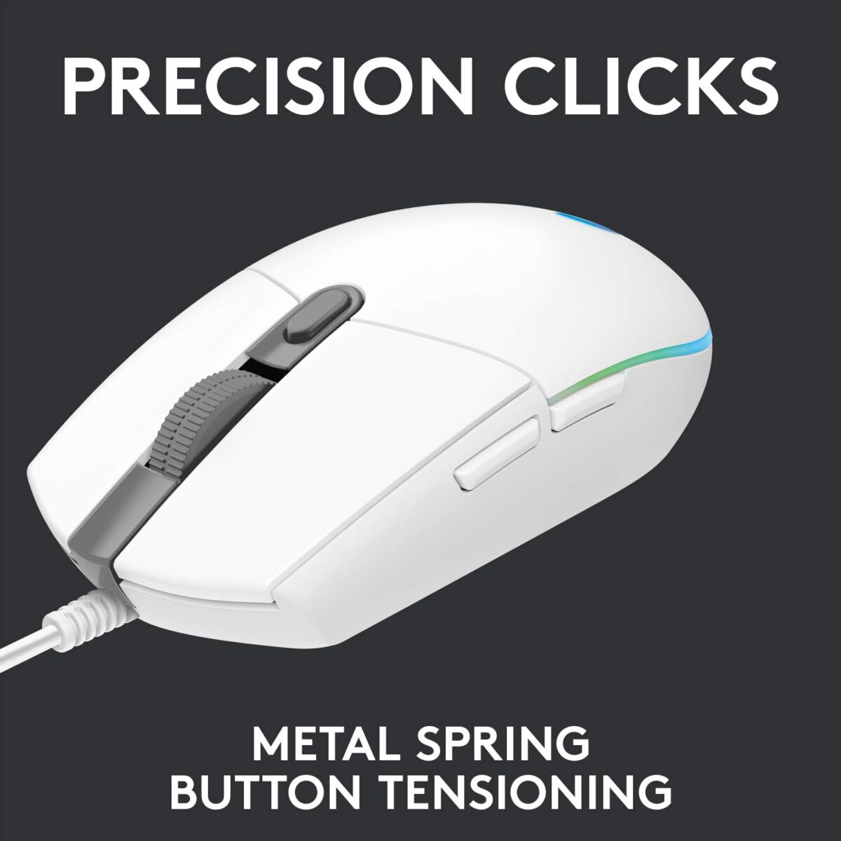 Logitech G102 Light Sync Gaming Mouse (White) - Image 5