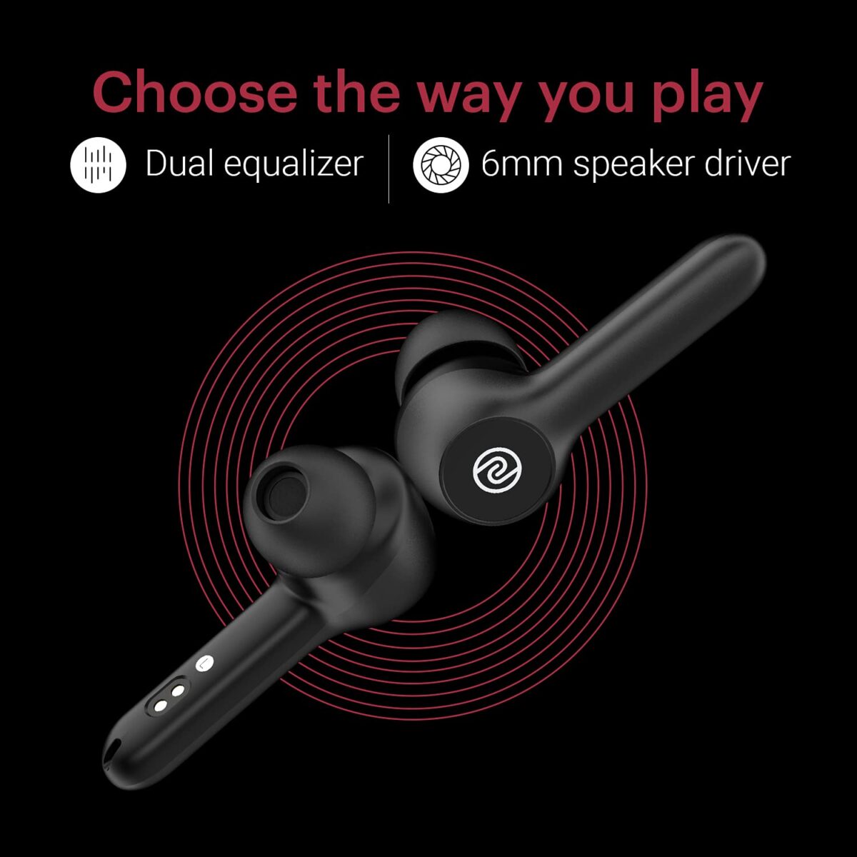 Noise Buds VS201 Truly Wireless Earbuds (Matte Black) - Image 5