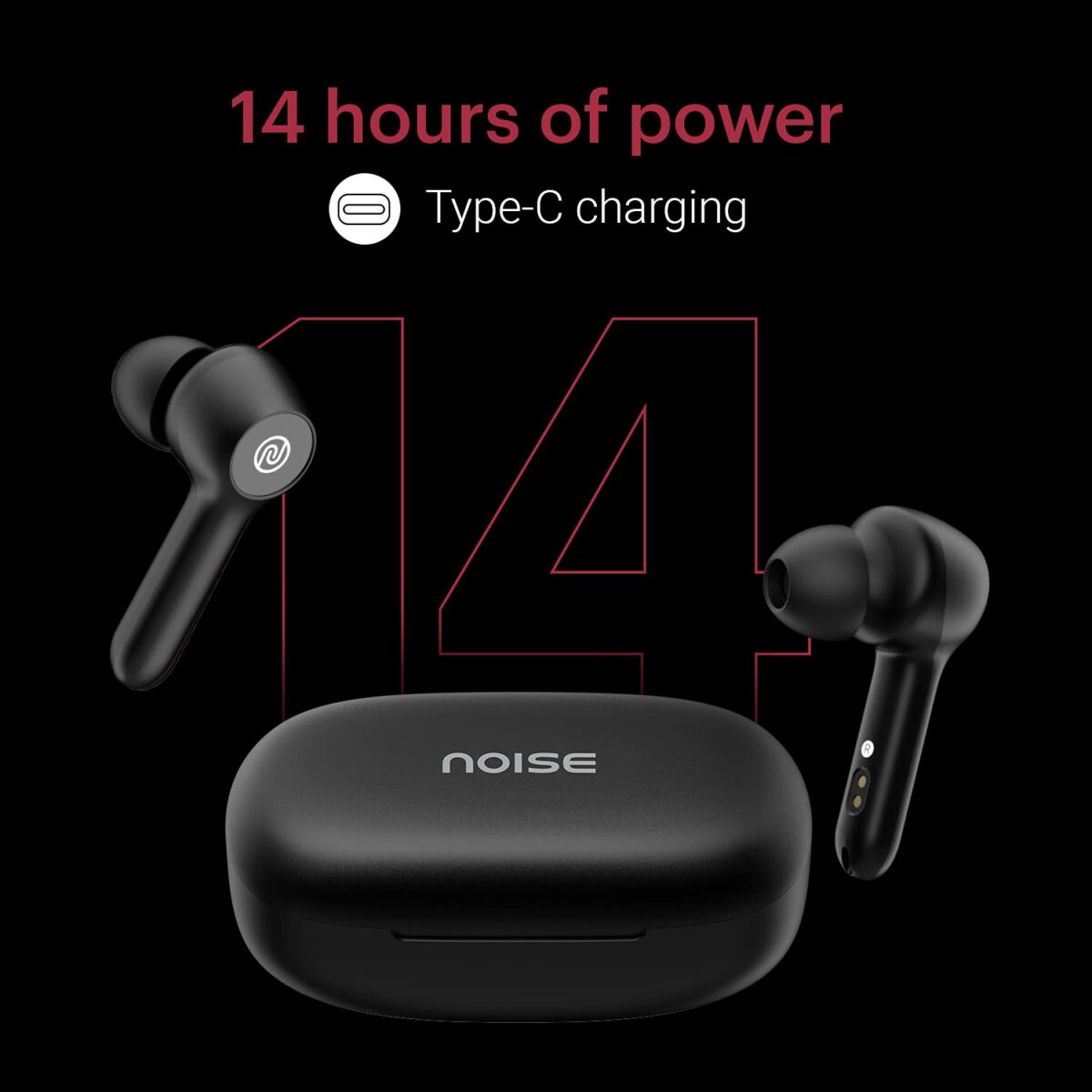 Noise Buds VS201 Truly Wireless Earbuds (Matte Black) - Image 4