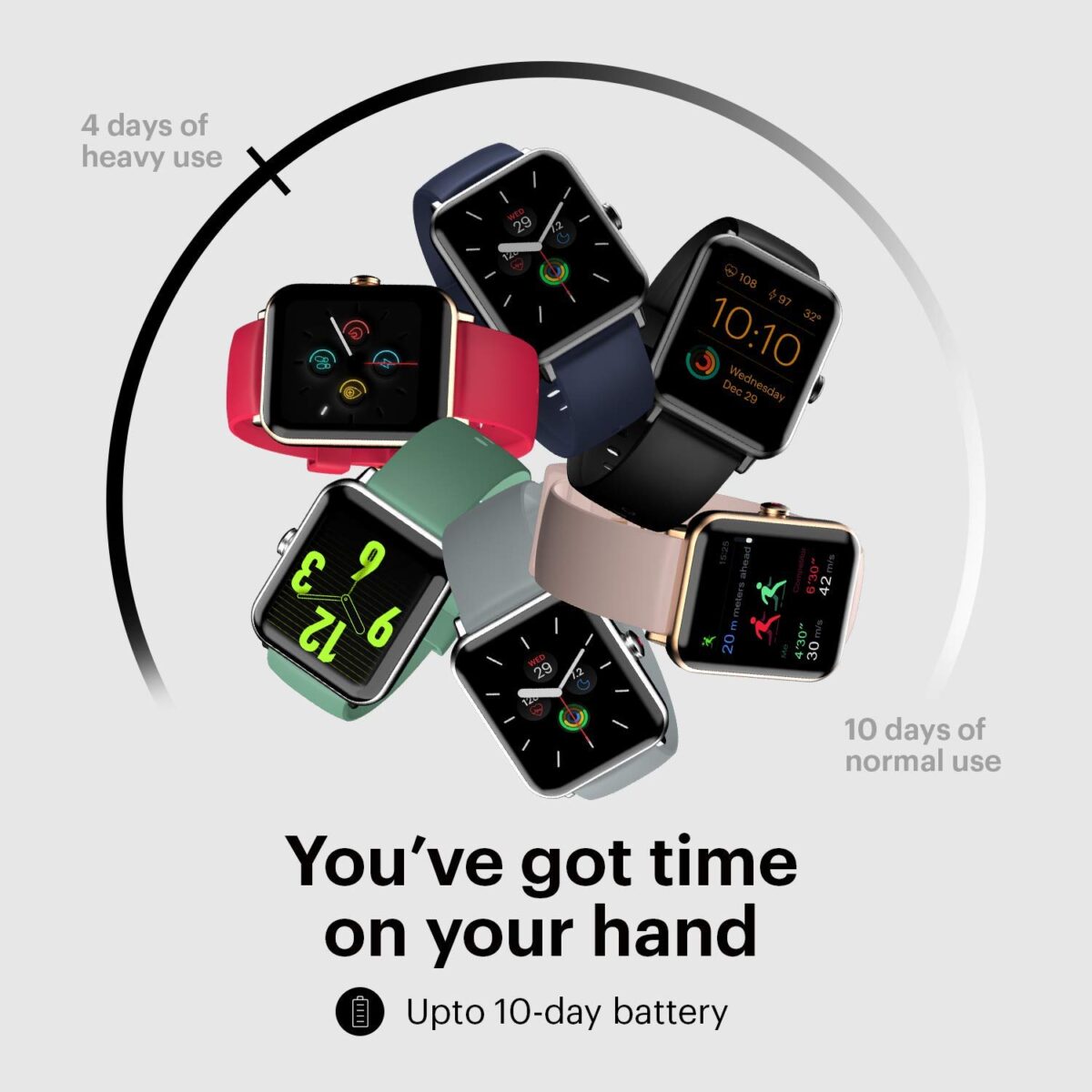Noise ColorFit Pro 3 Fitness Smart Watch (Jet Blue) - Image 3