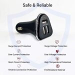 PTron Bullet 3.1A Fast Charging Car Charger  (Black) - Image 3