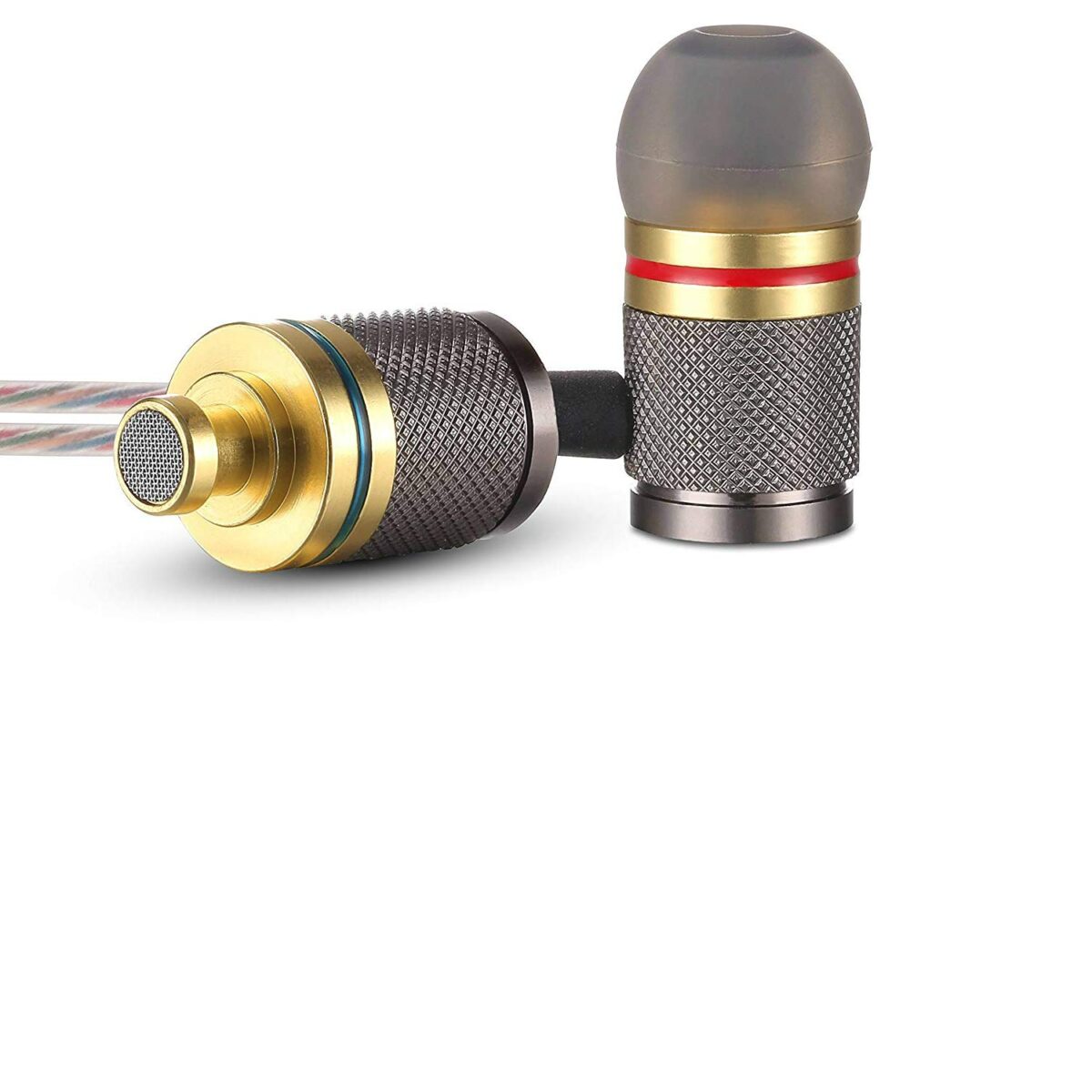 PTron Aristo in-Ear Wired Headphones with Mic (Gold) - Image 6