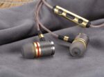 PTron Aristo in-Ear Wired Headphones with Mic (Gold) - Image 4