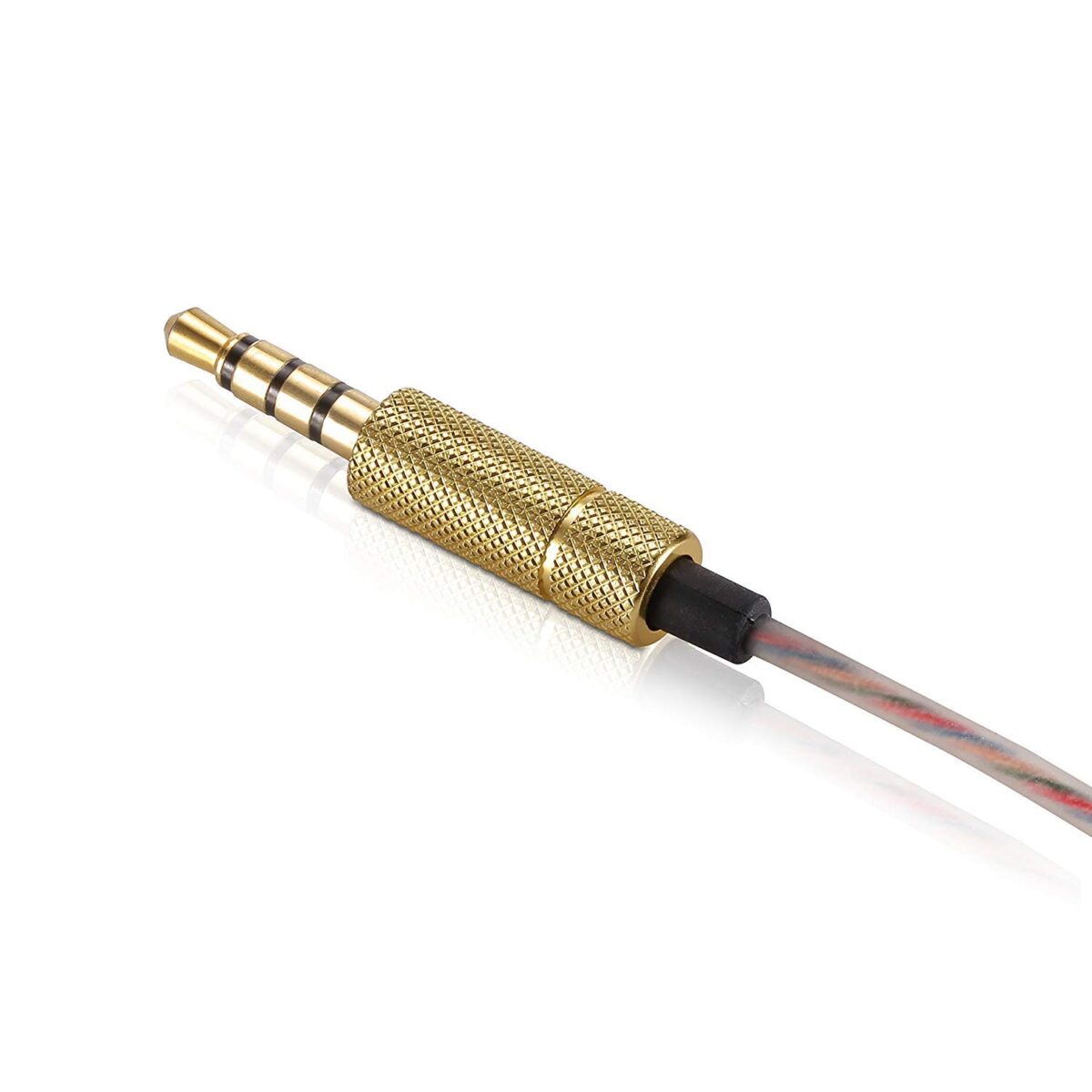 PTron Aristo in-Ear Wired Headphones with Mic (Gold) - Image 2