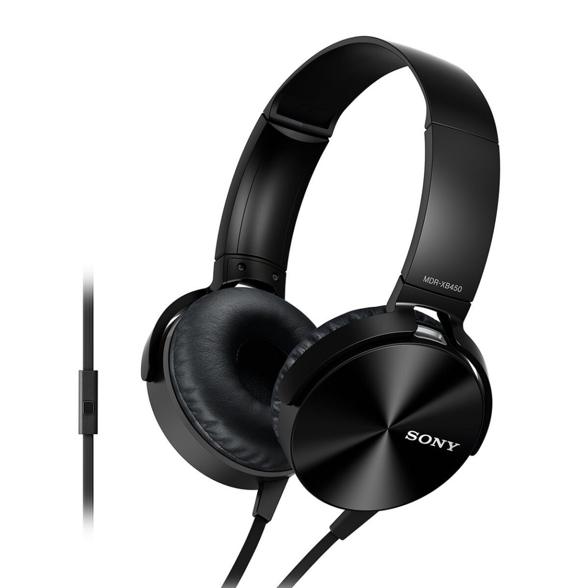 Sony MDR-XB450AP Wired Extra Bass On-Ear Headphones (Black) - Image 1