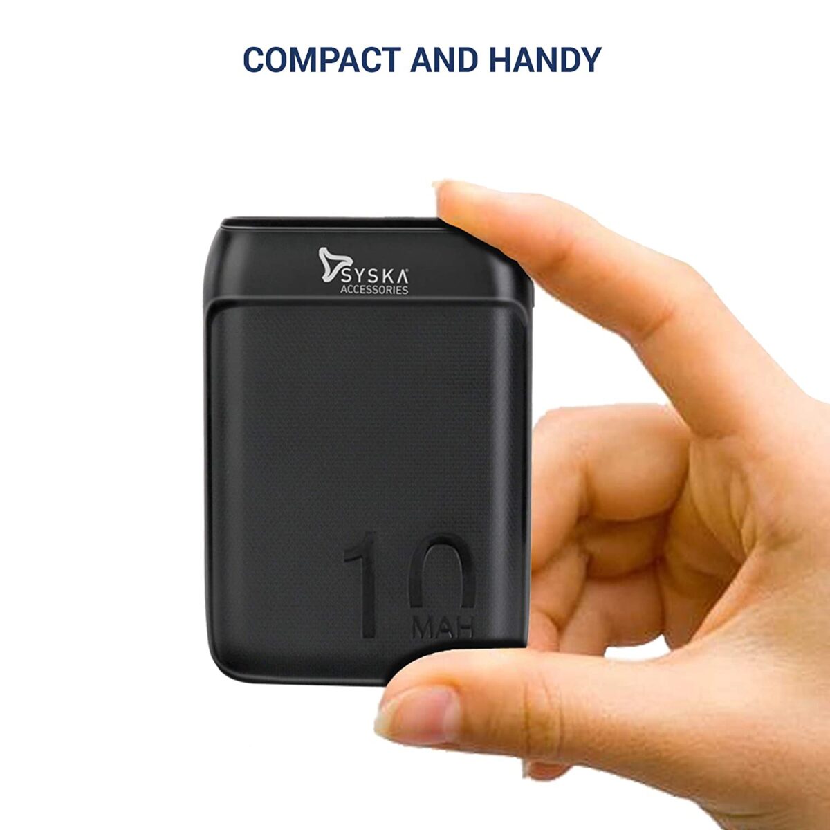 Syska 10000 mAh Li-Polymer P1016B Power Bank - Image 2