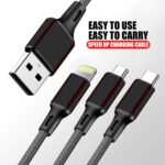 WeCool Nylon Braided Multifunction Fast Charging Cable - Image 3
