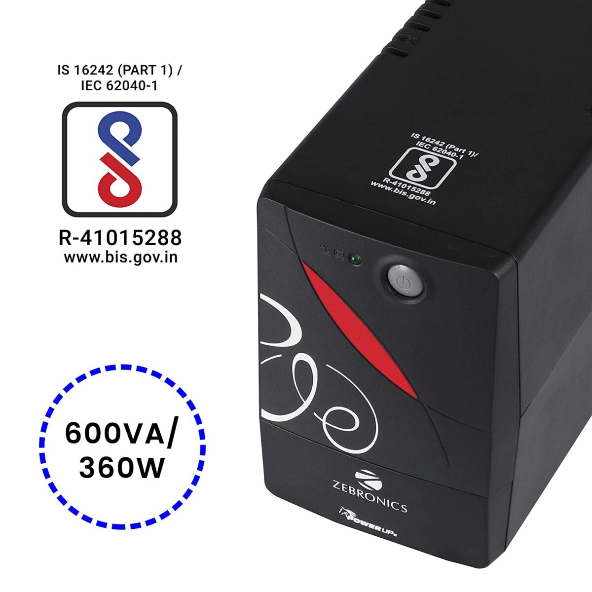 ZEBRONICS Zeb-U725 600VA UPS for Desktop/PC/Computers - Image 6