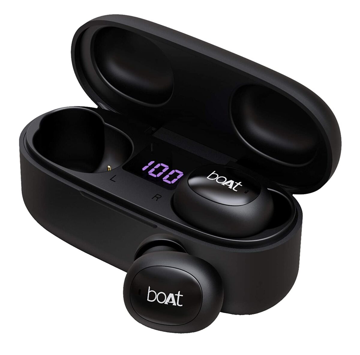 boAt Airdopes 121v2 True Buds Bluetooth V5.0 (Active Black) - Image 1