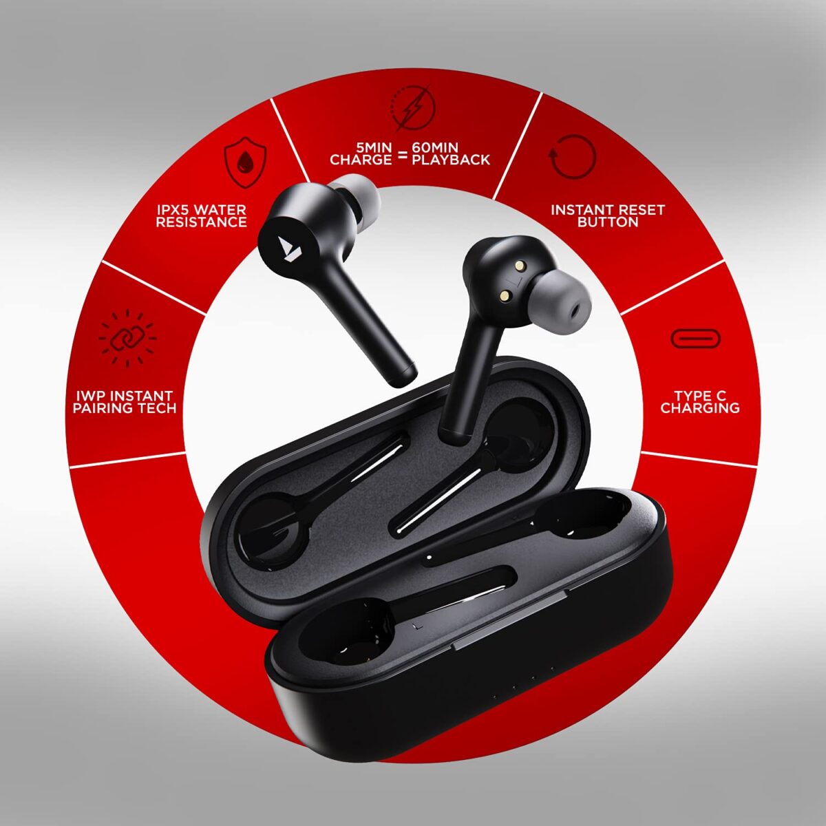 boAt Airdopes 281 Pro Bluetooth Truly Wireless Earbuds (Active Black) - Image 3