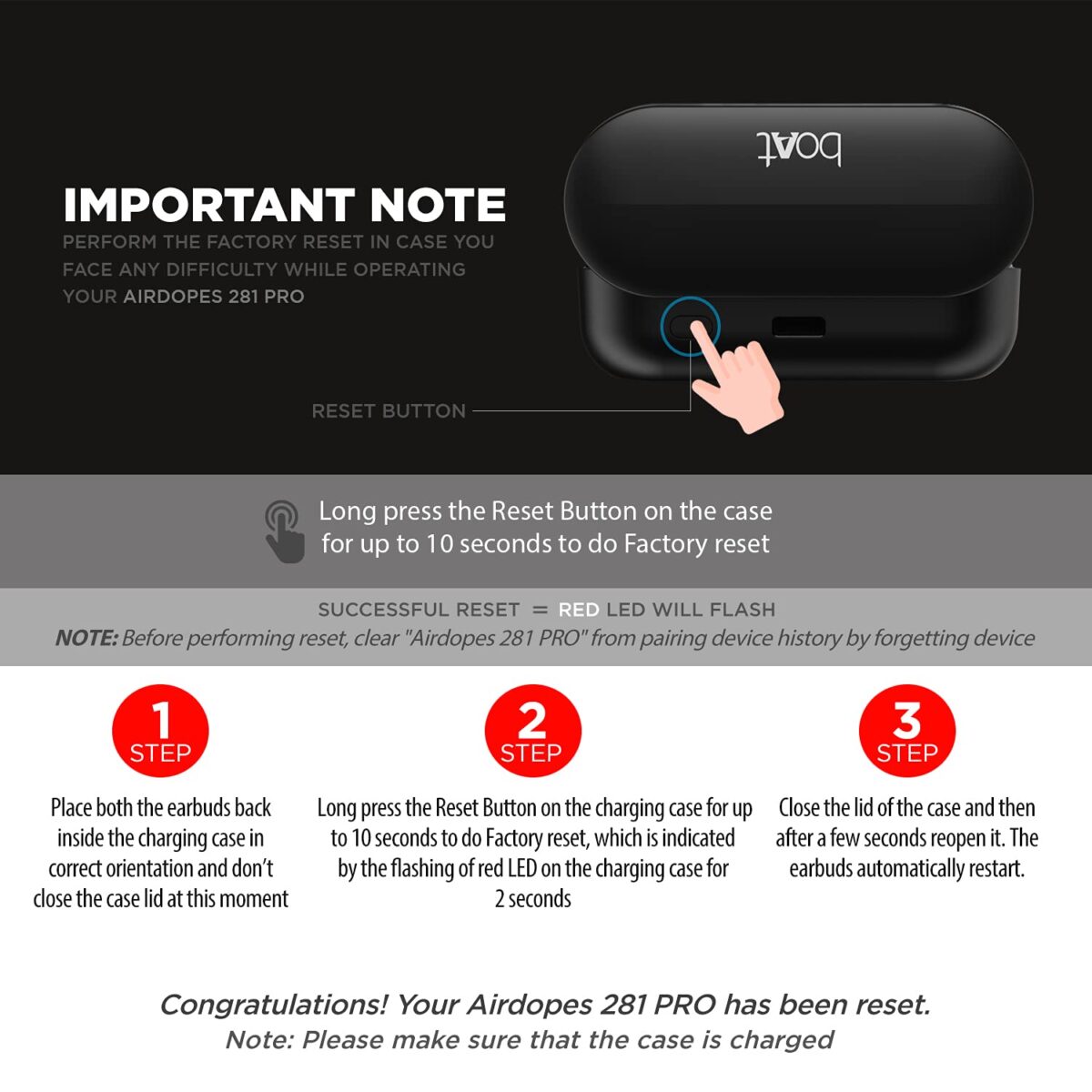boAt Airdopes 281 Pro Bluetooth Truly Wireless Earbuds (Aqua Blue) - Image 6