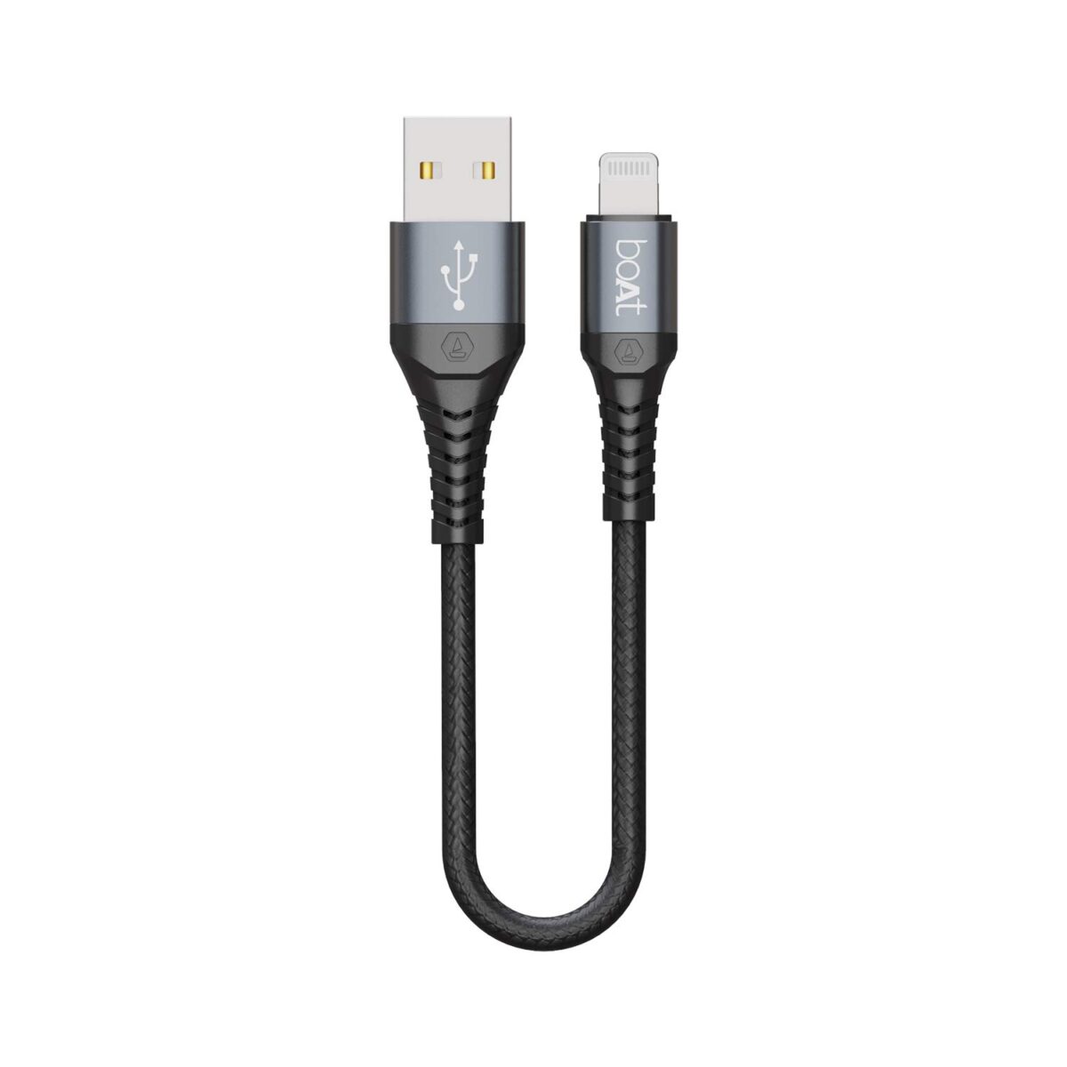 boAt LTG 200 Lightning Apple MFi Certified Cable (Mercurial Black) - Image 1