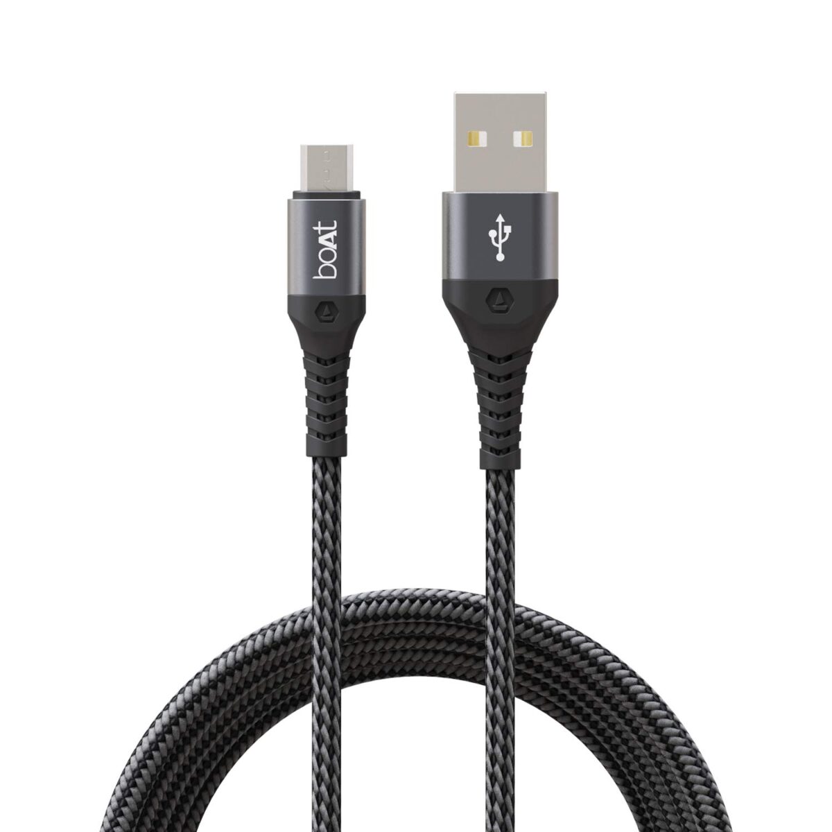 boAt Micro USB 550 Stress Resistant Cable (Mercurial Black) - Image 1