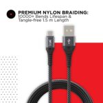 boAt Micro USB 550 Stress Resistant Cable (Mercurial Black) - Image 3