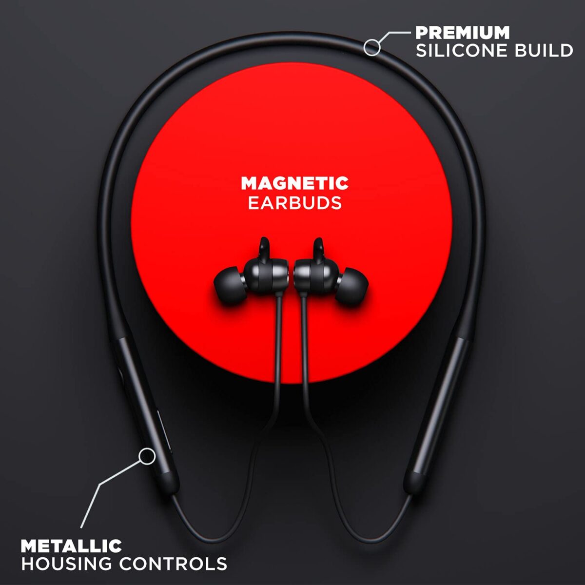boAt Rockerz 330 Bluetooth Wireless Neckband (Active Black) - Image 2