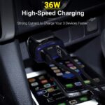 pTron Bullet Pro 36W Fast Car Charger Adapter - Image 4