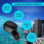 pTron Atom in-Ear Mono Bluetooth 5.0 Wireless Headphone (Black) - Image 2