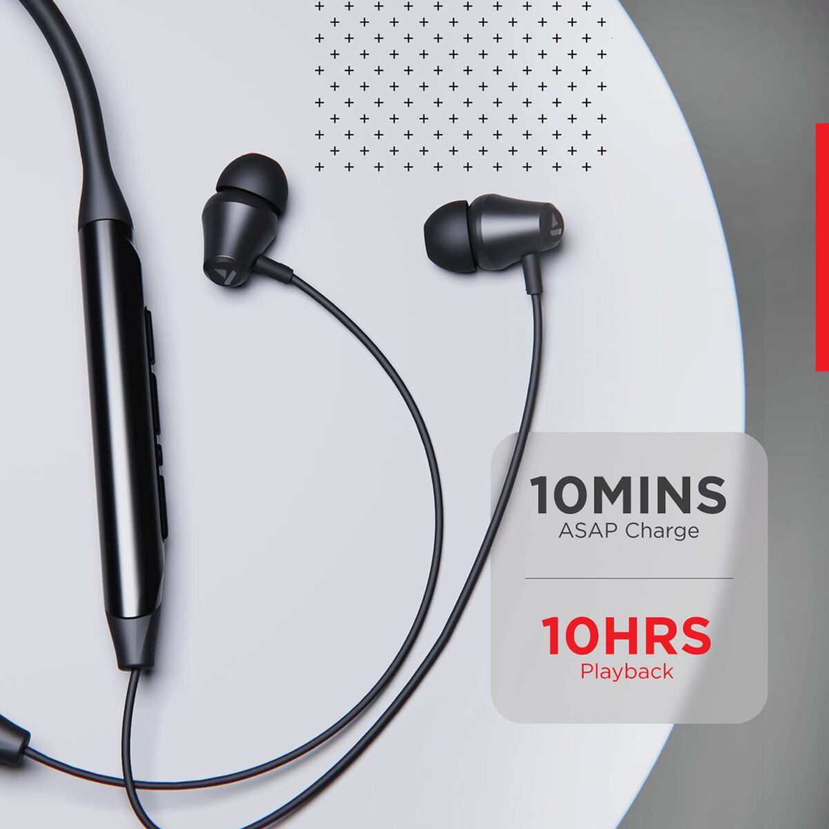 boAt Rockerz 375 Magnetic Bluetooth Neckband (Active Black) - Image 3
