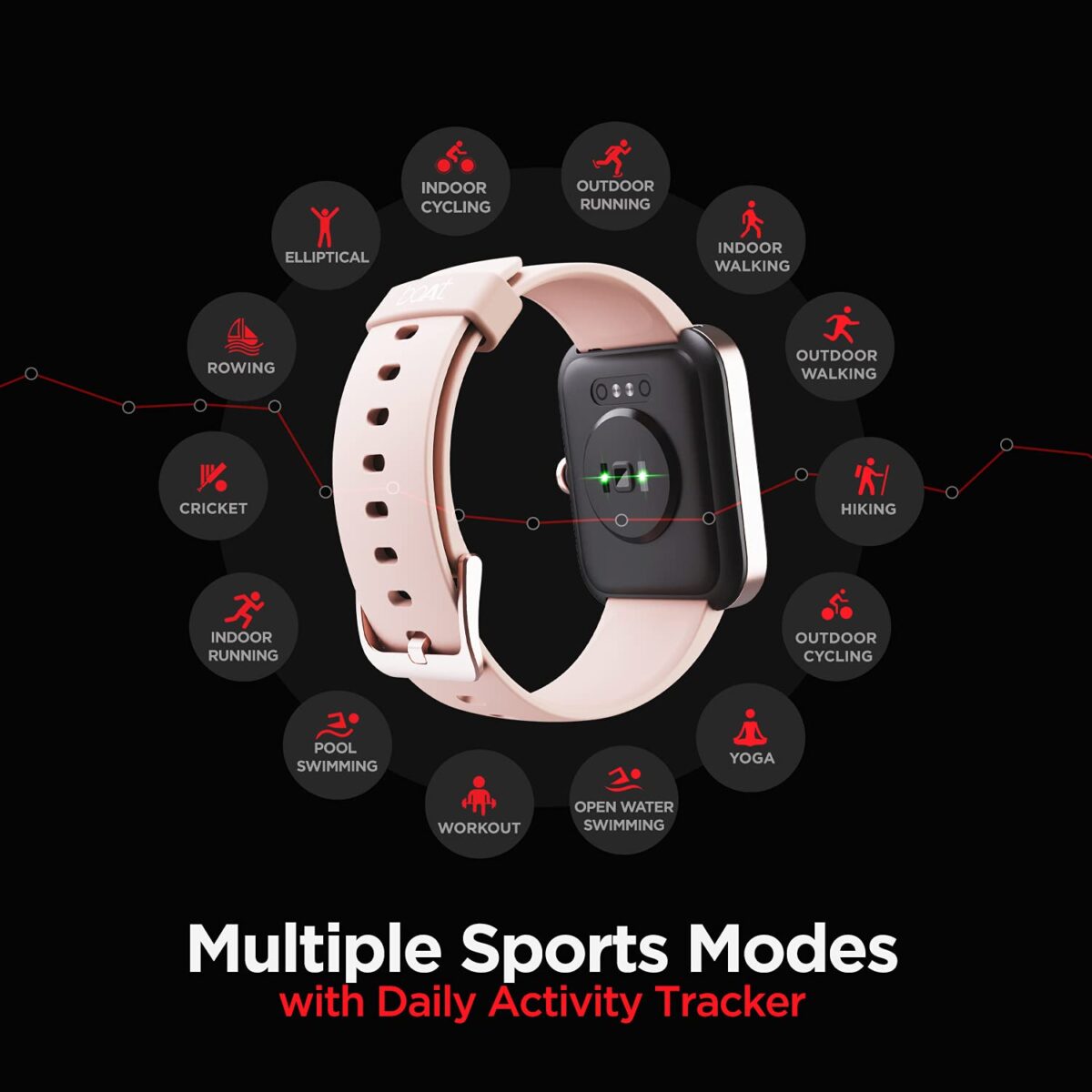 boAt Watch Xtend with Alexa Built-in (Sandy Cream) - Image 3