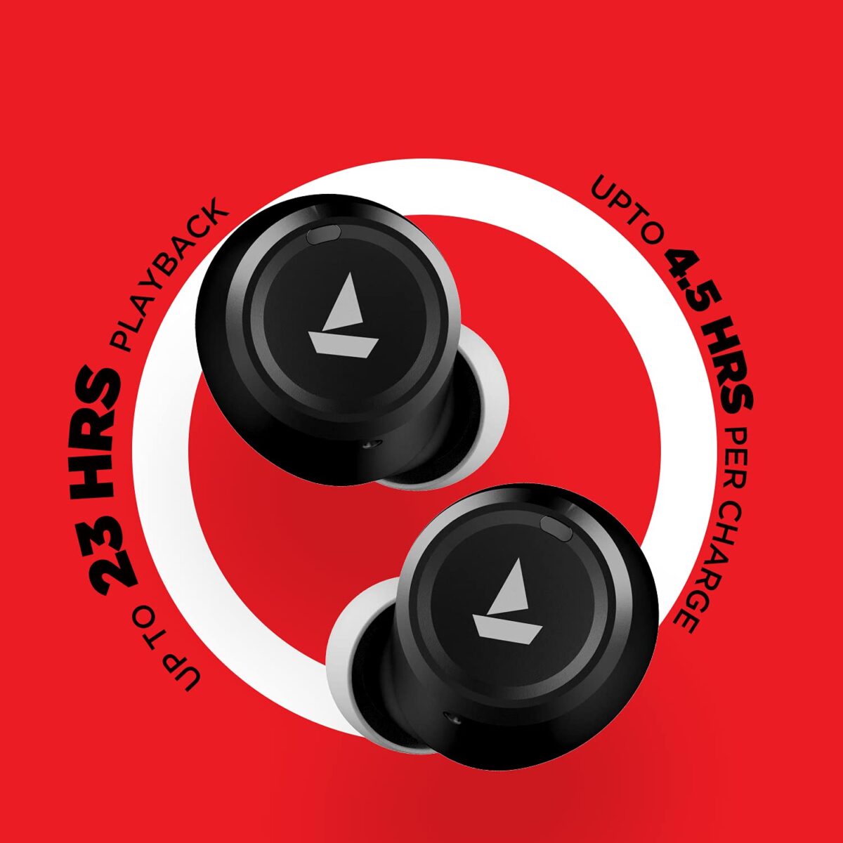 boAt Airdopes 391 True Wireless Earbuds (Active Black) - Image 2