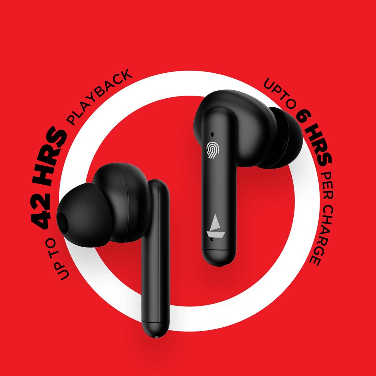 boAt Airdopes 141 True Wireless Earbuds (Bold Black) - Image 3