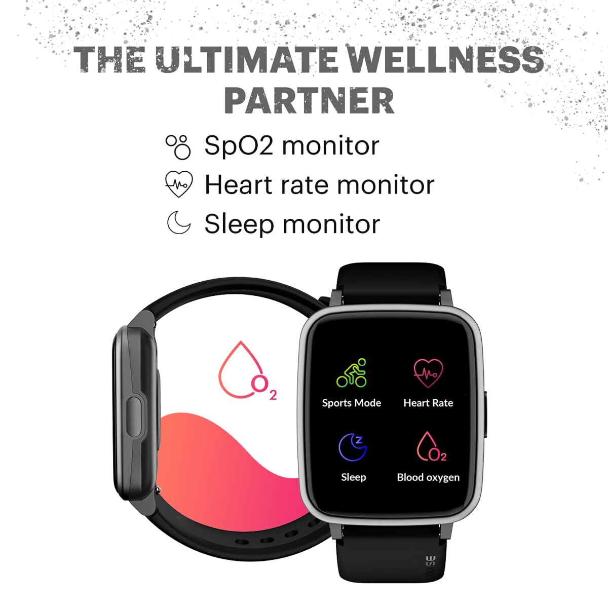 Noise ColorFit Pulse Fitness Smart Watch (Jet Black) - Image 2