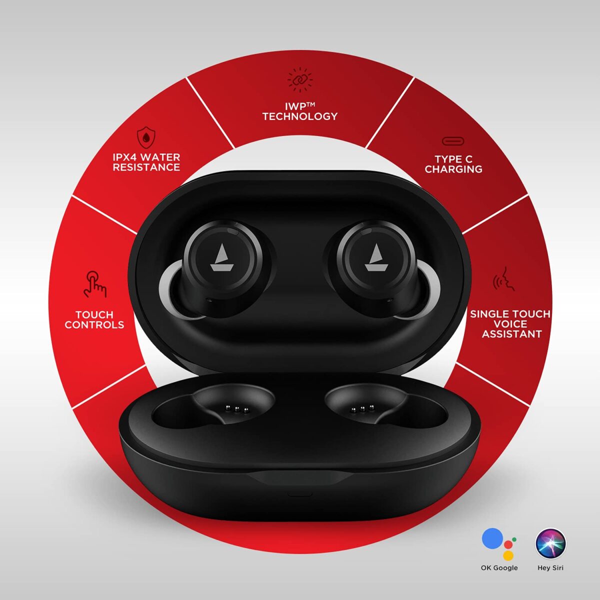 boAt Airdopes 391 True Wireless Earbuds (Active Black) - Image 3