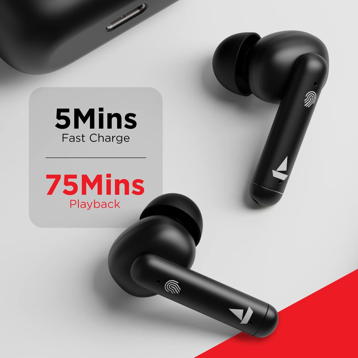 boAt Airdopes 141 True Wireless Earbuds (Bold Black) - Image 2