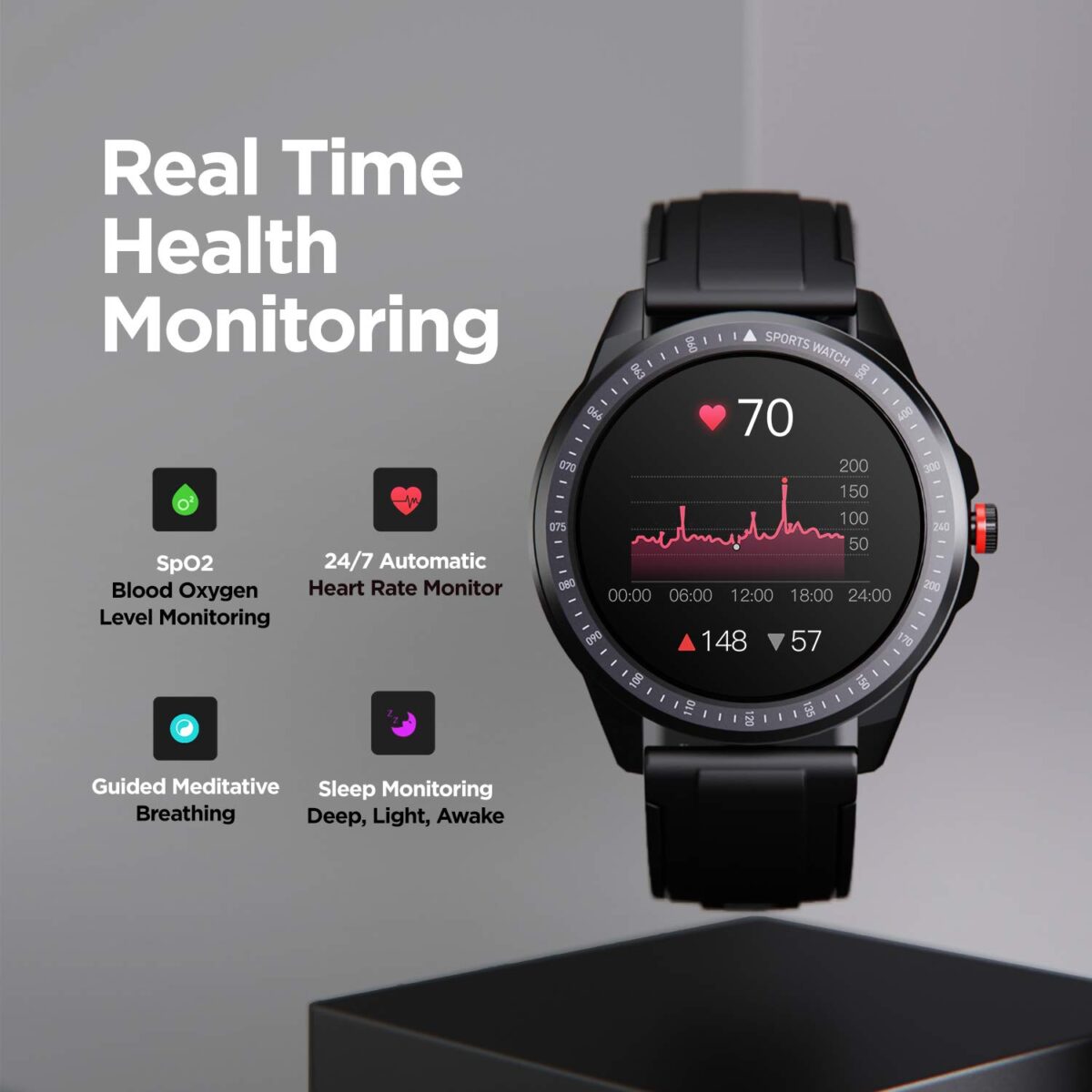 boAt Flash Edition Smartwatch (Lightning Black) - Image 2
