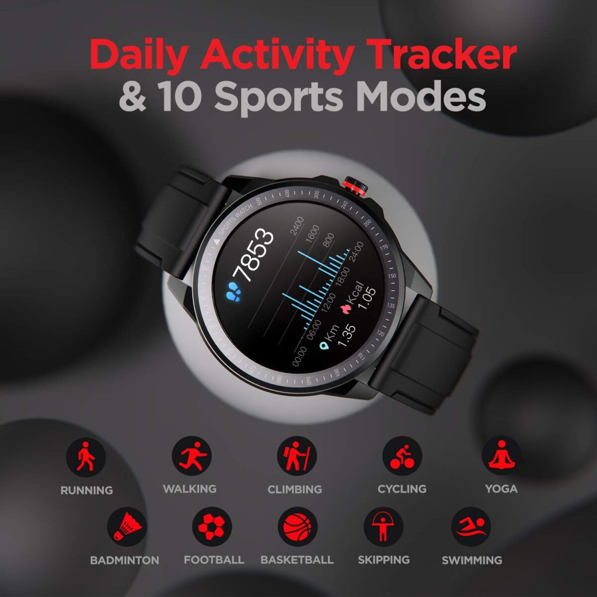 boAt Flash Edition Smartwatch (Lightning Black) - Image 7