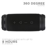 boAt Stone SpinX 12 Watt 2.0 Channel Bluetooth Speaker (Black) - Image 4