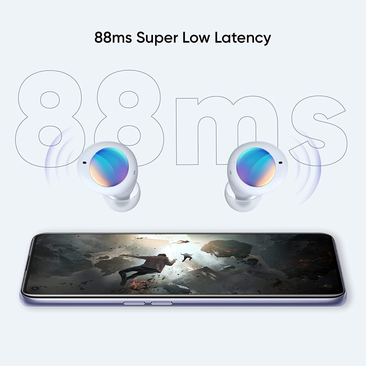 realme Buds Q2 with ANC True Wireless Earbuds (Grey) - Image 5