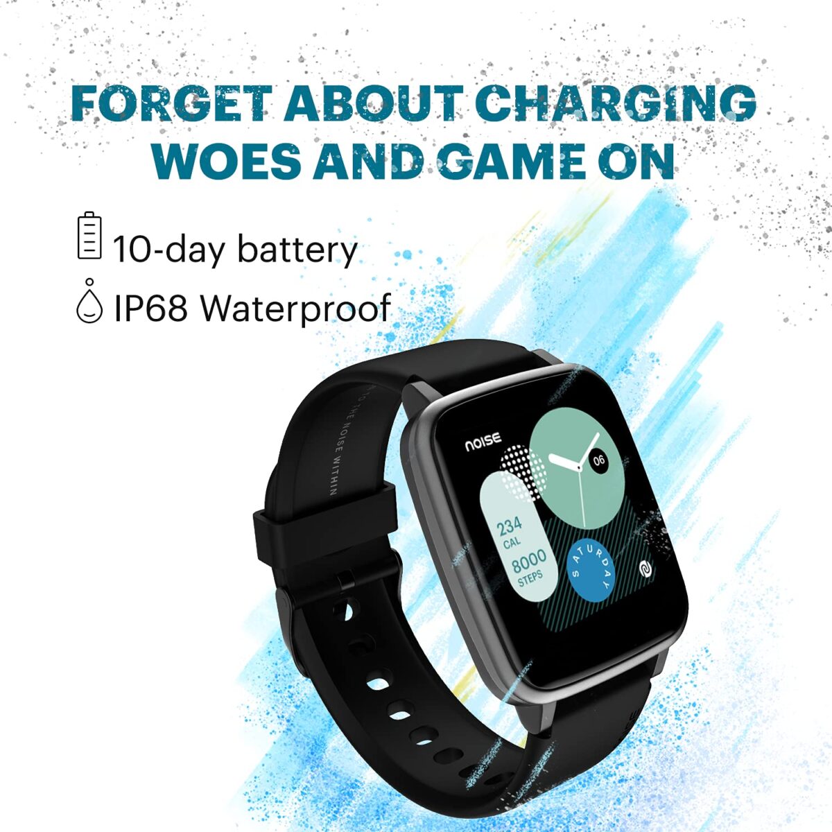 Noise ColorFit Pulse Fitness Smart Watch (Jet Black) - Image 3